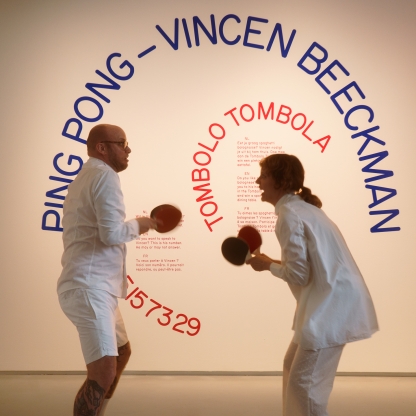Openingsavond tentoonstelling Ping Pong van Vincen Beeckman in FOMU Antwerpen op 23 juni 2023 
