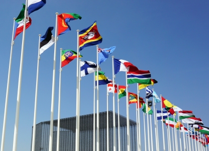 vlaggen van verschillende landen
