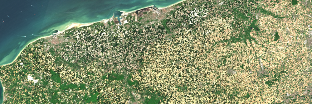 Beeld van Sentinel-2 satelliet