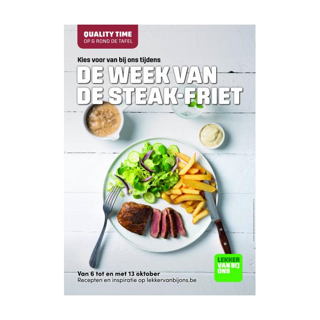 affiche de week van de steak friet